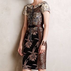 Anthropologie Beguile Byron Lars Embroidered Dress